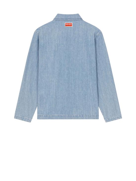  겐조 데님 셔츠 FD55DC5046E2 DT STONE BLEACHED BLUE DENIM - KENZO