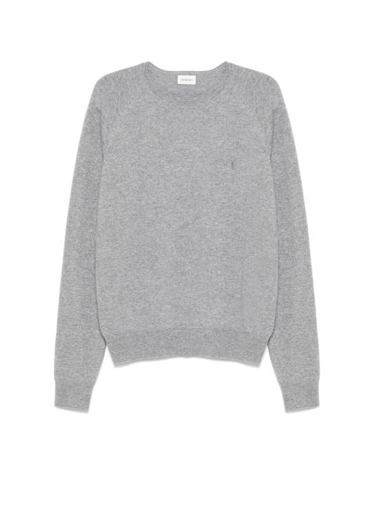  생로랑 카산드라 캐시미어 스웨터 796556 YALL21403 Grey