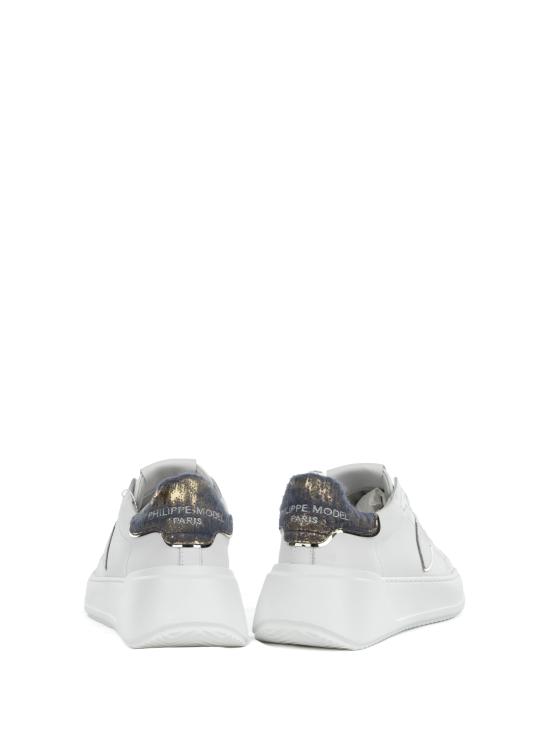  필립모델 스니커즈 BJLD VU01VEAU AIGUILLETE BLANC OR - PHILIPPE MODEL