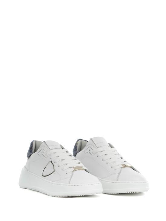  필립모델 스니커즈 BJLD VU01VEAU AIGUILLETE BLANC OR - PHILIPPE MODEL