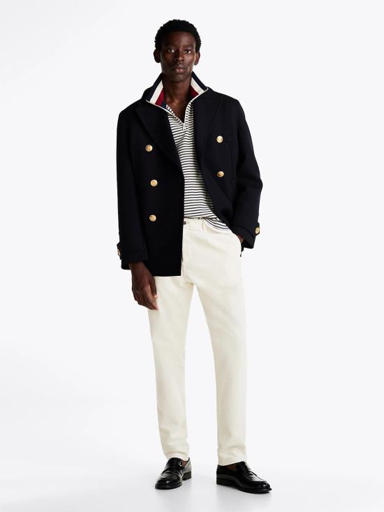  타미힐피거 스트레이트 팬츠 MW0MW36693 YBI IVORY - TOMMY HILFIGER