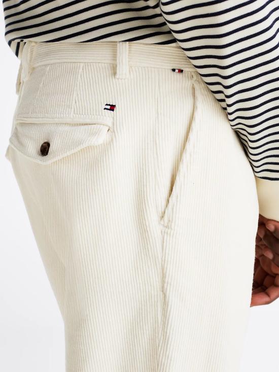  타미힐피거 스트레이트 팬츠 MW0MW36693 YBI IVORY - TOMMY HILFIGER