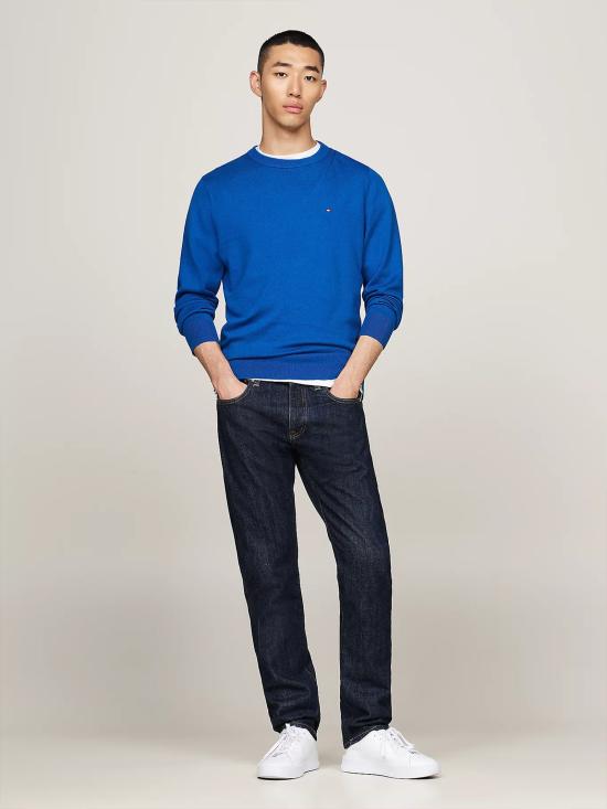  타미힐피거 스웨터 MW0MW28046 C3D VIBRANT INDIGO - TOMMY HILFIGER