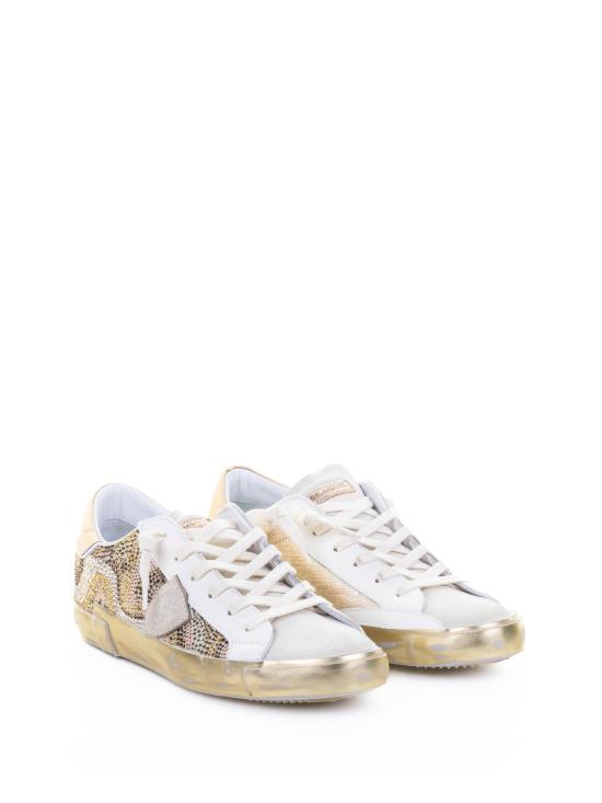  필립모델 스니커즈 PRSX LOW PRLDOPD1 DIAMANT BEIGE OR - PHILIPPE MODEL