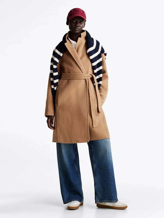  타미힐피거 코트 WW0WW43603 GWE Brown - TOMMY HILFIGER