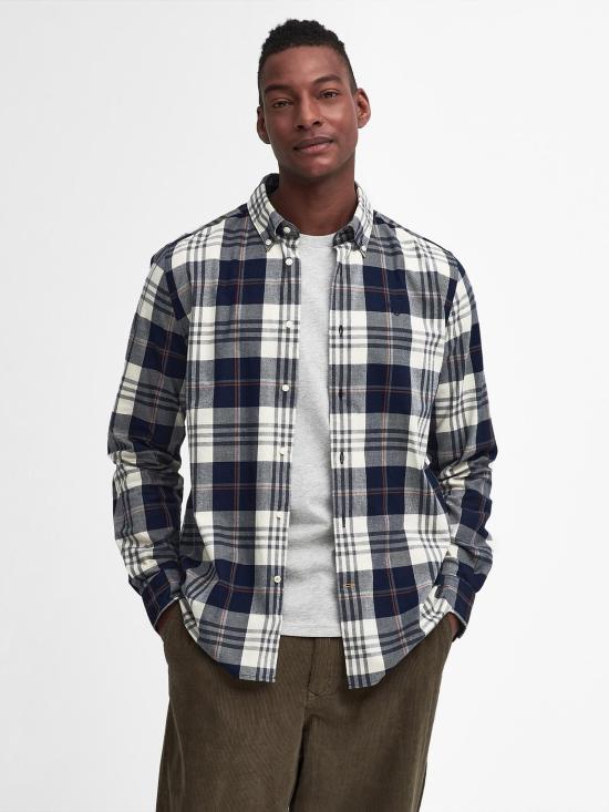  바버 긴팔 셔츠 MSH5355 NY91 Blue - BARBOUR