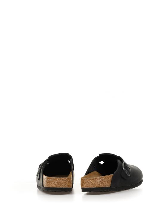  버켄스탁 뮬/슬리퍼 059463 OILED LEATHERBLACK Black - BIRKENSTOCK