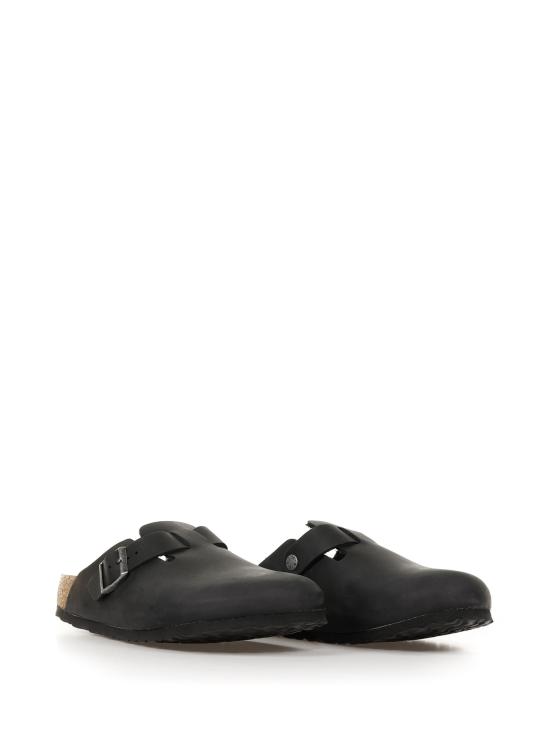  버켄스탁 뮬/슬리퍼 059463 OILED LEATHERBLACK Black - BIRKENSTOCK