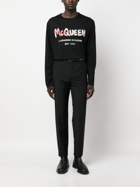  알렉산더 맥퀸 긴팔 티셔츠 750668 QVZ150901 BLACK MIX - ALEXANDER MCQUEEN