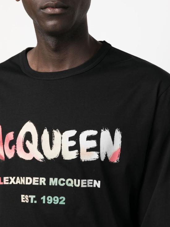  알렉산더 맥퀸 긴팔 티셔츠 750668 QVZ150901 BLACK MIX - ALEXANDER MCQUEEN