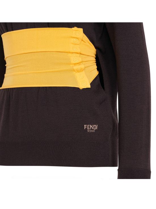 24FW 펜디 터틀넥 FZXC43 ASJGF0AU3 AUBERGINE - FENDI