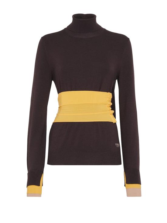 24FW 펜디 터틀넥 FZXC43 ASJGF0AU3 AUBERGINE