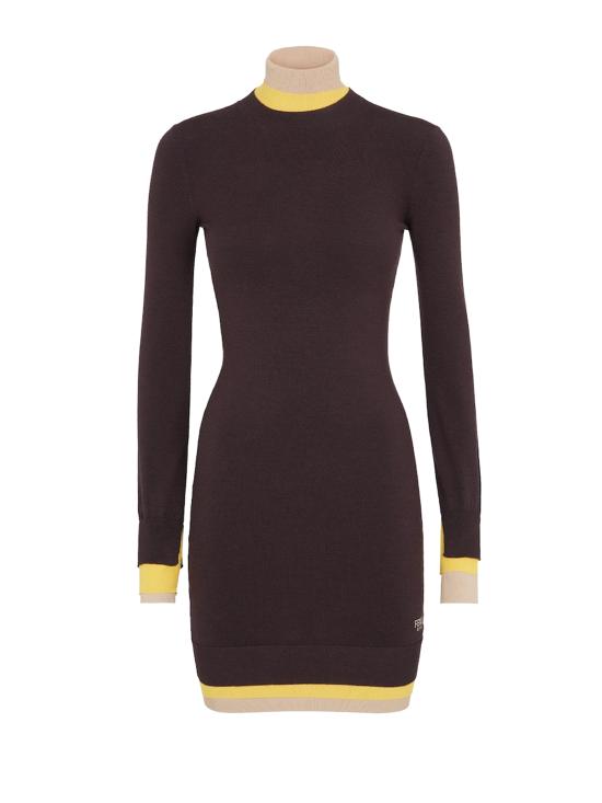 24FW 펜디 미디 원피스 FZDC36 ASJGF0AU3 AUBERGINE