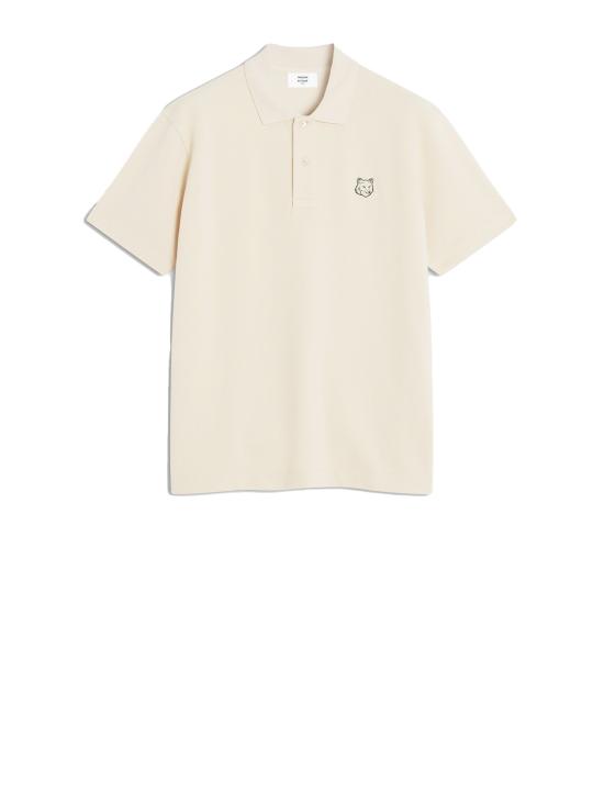 25SS 메종키츠네 볼드 폭스 헤드 패치 컴포트 폴로 셔츠 MM00210KJ7010 P213 SMOKE