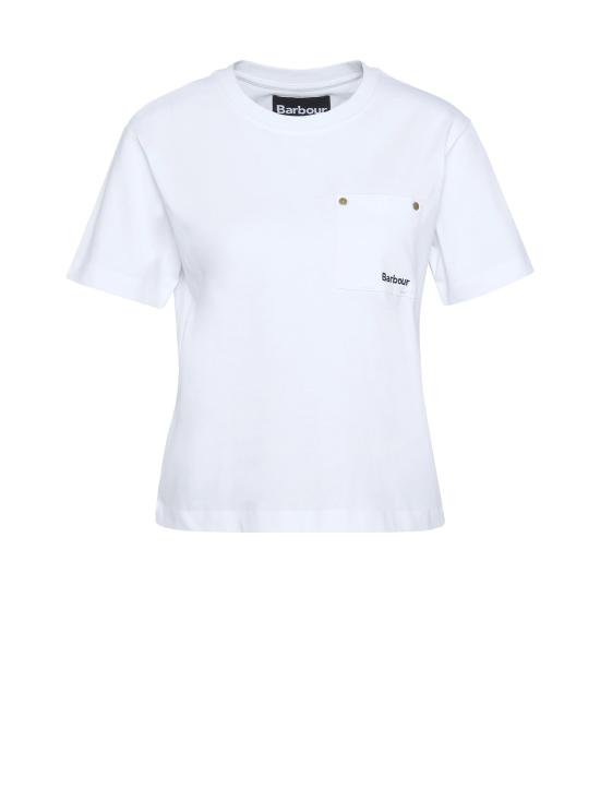 25SS 바버 반팔 티셔츠 LTS0675 LTSWH11 White