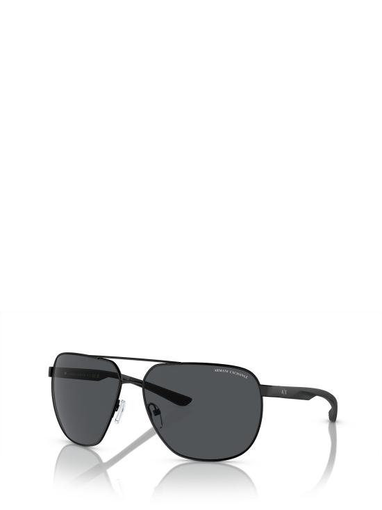 26FW 알마니 에비에이터 선글라스 AX2047S 600087 MATTE BLACK - ARMANI