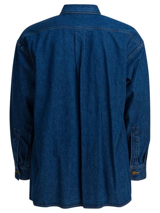 25SS 오라리 데님 셔츠 A25SS01SDMIDIUMWASHEDINDIGO - AURALEE