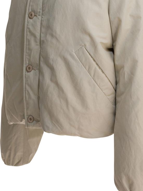 25FW 르메르 숏 푸퍼 블루종 OW1151LF1019WH050 White - LEMAIRE