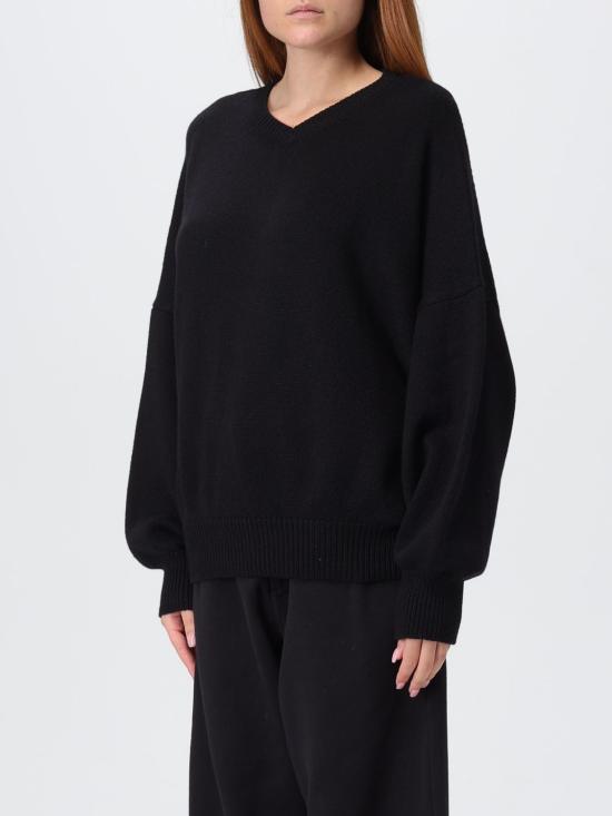 25FW 케이트 울프 캐시미어 스웨터 8894650 200 Black - KHAITE