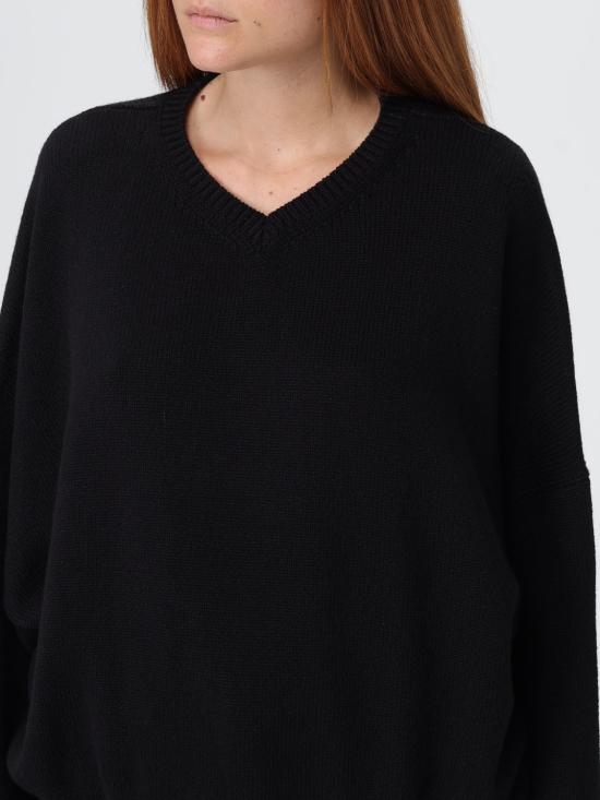 25FW 케이트 울프 캐시미어 스웨터 8894650 200 Black - KHAITE