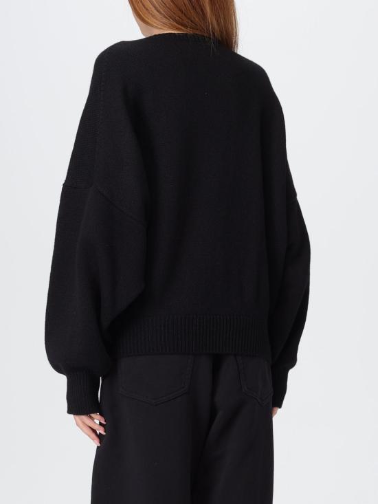 25FW 케이트 울프 캐시미어 스웨터 8894650 200 Black - KHAITE