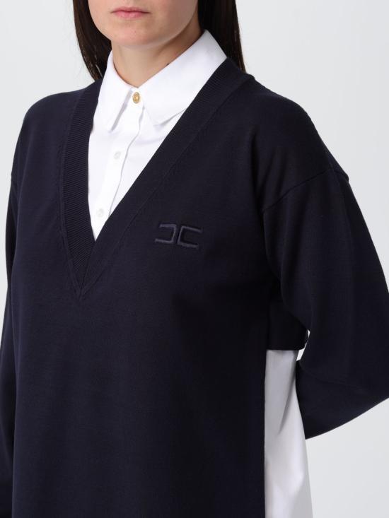 25FW 엘리자베타프랜치 롱 원피스 AM09T EF7 White - ELISABETTA FRANCHI