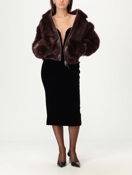 25FW 톰포드 롱 원피스 AB3571FAX1335 LB999 Black - TOMFORD