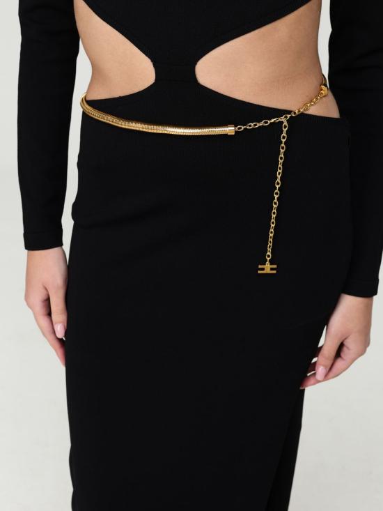 25FW 엘리자베타프랜치 롱 원피스 AM24S 110 Black - ELISABETTA FRANCHI