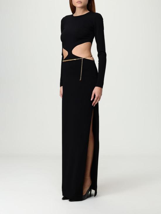 25FW 엘리자베타프랜치 롱 원피스 AM24S 110 Black - ELISABETTA FRANCHI