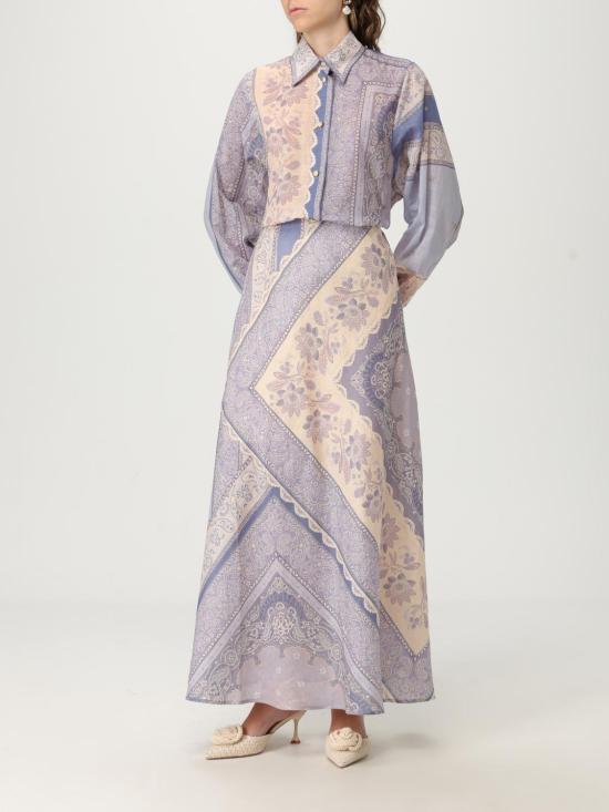 25FW 짐머만 블라우스 4322TSS252 BLUBA Violet - ZIMMERMANN