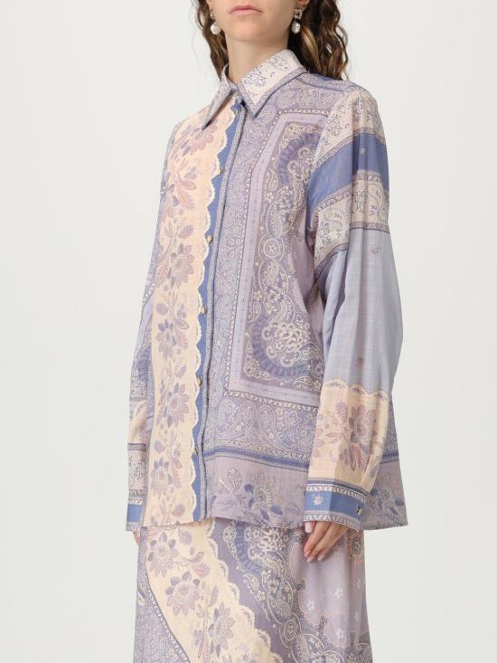 25FW 짐머만 블라우스 4322TSS252 BLUBA Violet - ZIMMERMANN