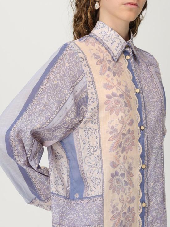 25FW 짐머만 블라우스 4322TSS252 BLUBA Violet - ZIMMERMANN