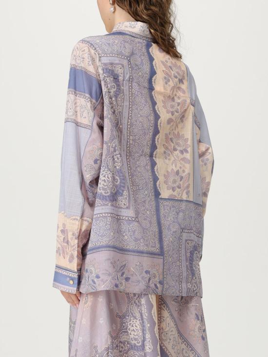 25FW 짐머만 블라우스 4322TSS252 BLUBA Violet - ZIMMERMANN