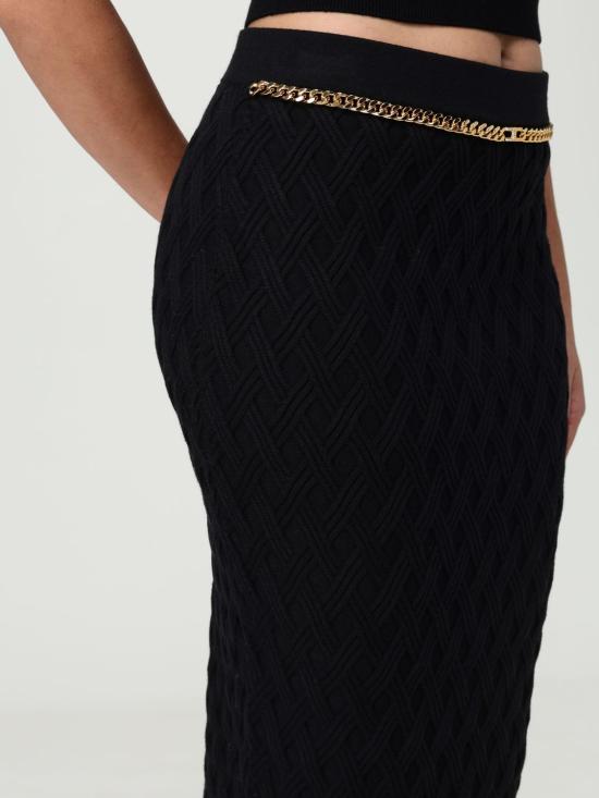 25FW 엘리자베타프랜치 미디 스커트 GK20B 110 Black - ELISABETTA FRANCHI