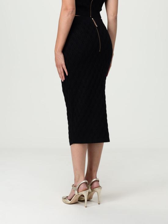 25FW 엘리자베타프랜치 미디 스커트 GK20B 110 Black - ELISABETTA FRANCHI