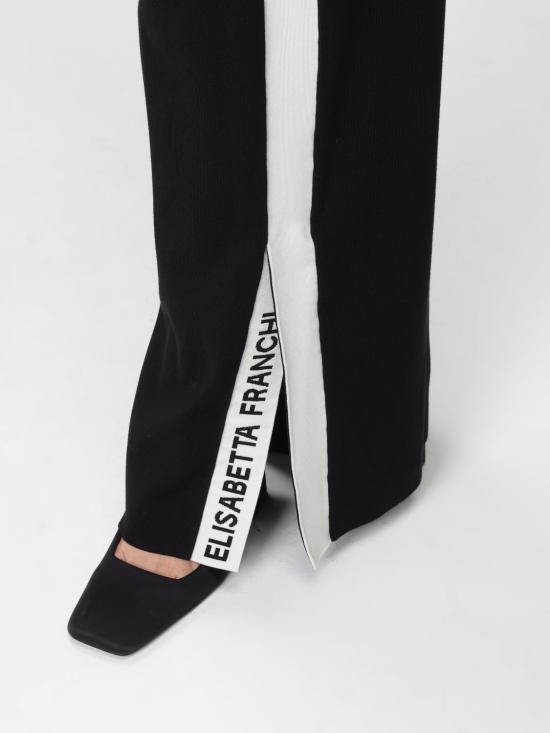 25FW 엘리자베타프랜치 스트레이트 팬츠 KP69S EF3 Black - ELISABETTA FRANCHI