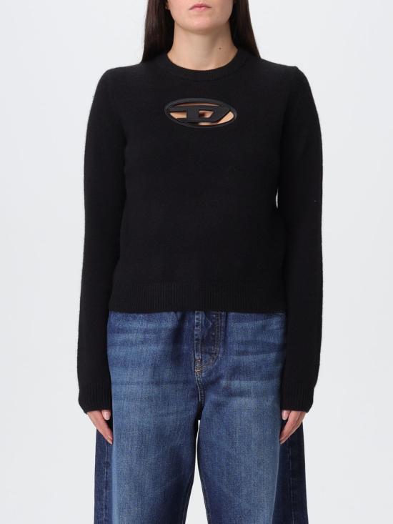 25FW 디젤 M 아리사 슬림 캐시미어 블렌드 점퍼 A176870KCAEM 9XXA Black