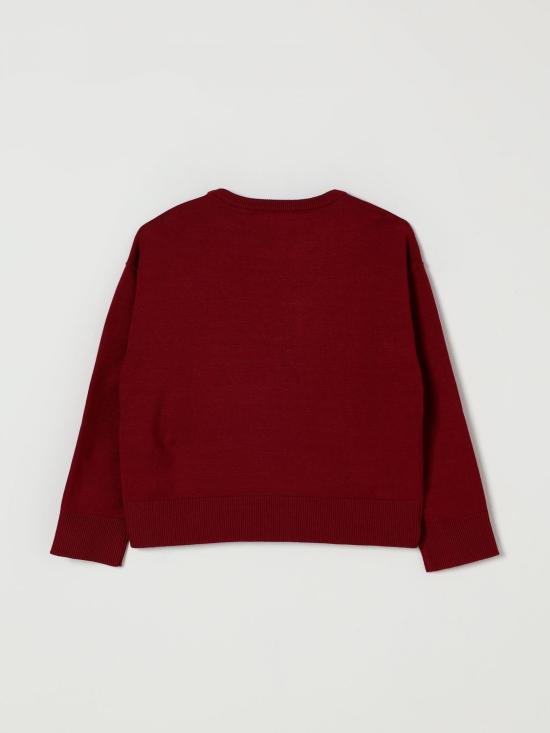 25FW [키즈] 리우조 풀오버 GF5065MA12P 91650 Burgundy - LIU JO