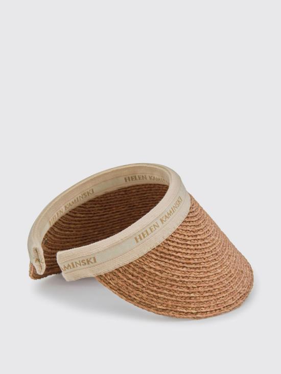 25FW 헬렌카민스키 버킷햇 HAT51794 Nougat Natural Logo Hazel - HELEN KAMINSKI