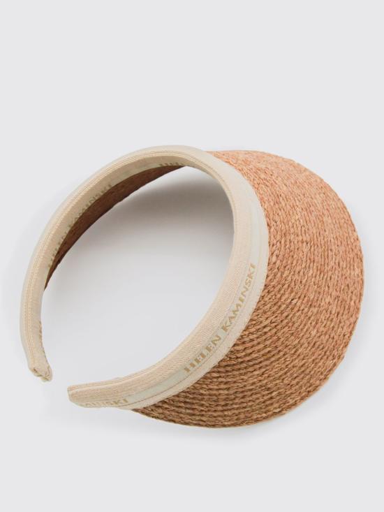 25FW 헬렌카민스키 버킷햇 HAT51794 Nougat Natural Logo Hazel - HELEN KAMINSKI