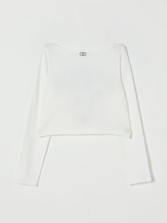 25FW [키즈] 리우조 티셔츠 GF5158J0088 10602 White - LIU JO