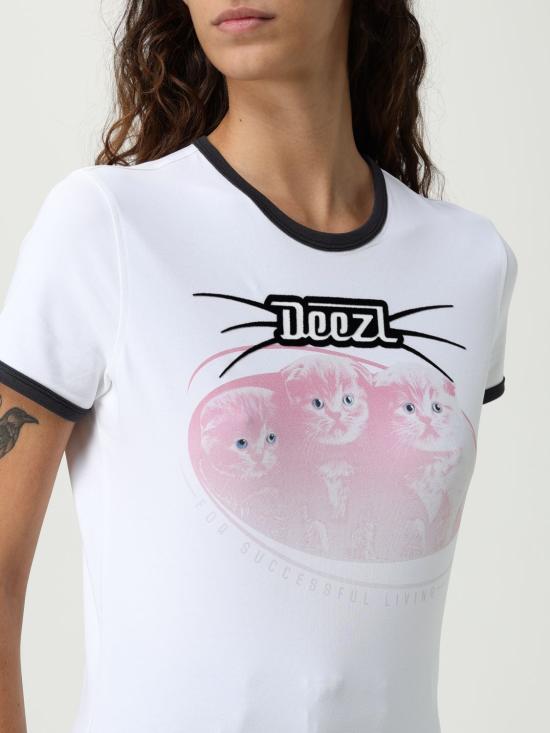 25FW 디젤 반팔 티셔츠 A196550HQAHT 100 White - DIESEL