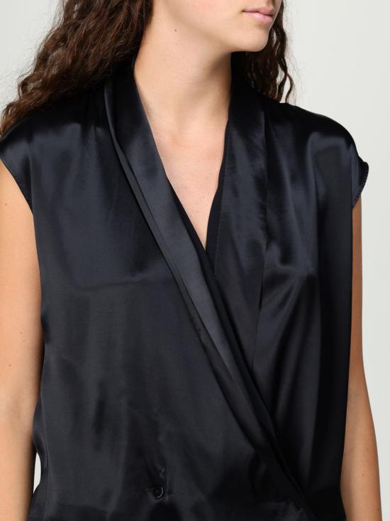 25FW 알베르타 페레티 블라우스 02276627 0555 Black - ALBERTA FERRETTI