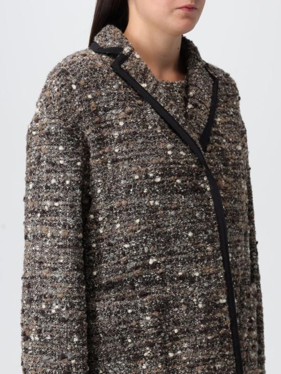 25FW 지암바티스타 발리 코트 25FWSVCA8016 77GRO M029 Brown - GIAMBATTISTA VALLI