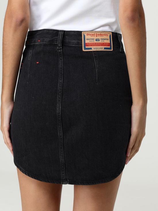 25FW 디젤 숏 스커트 A17916068KE 02 Black - DIESEL