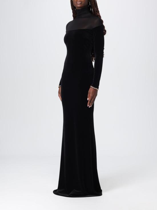 25FW 엘리자베타프랜치 롱 원피스 ABR42 110 Black - ELISABETTA FRANCHI