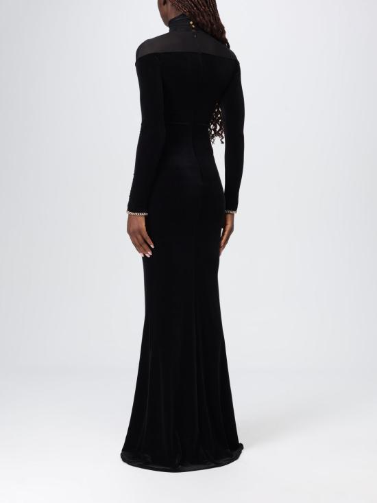 25FW 엘리자베타프랜치 롱 원피스 ABR42 110 Black - ELISABETTA FRANCHI