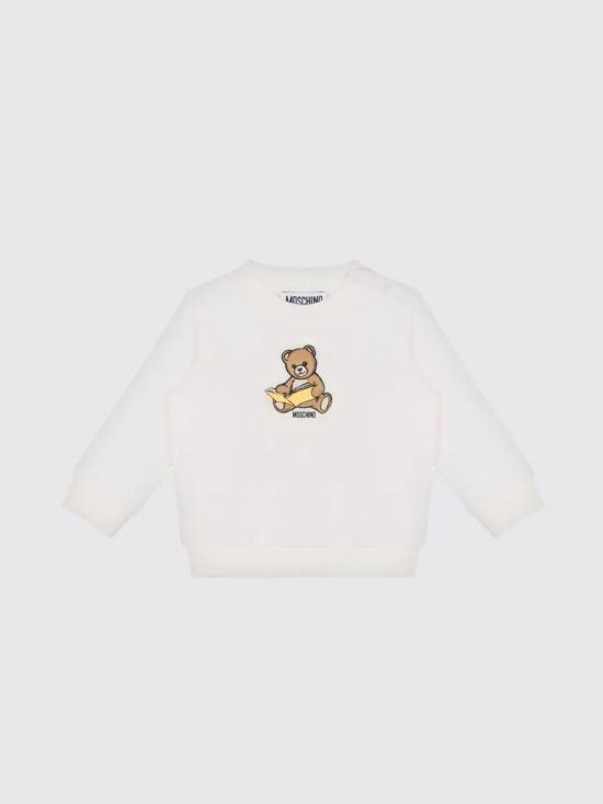 25FW [키즈] 모스키노 풀오버 MMF060LCA40 10063 White