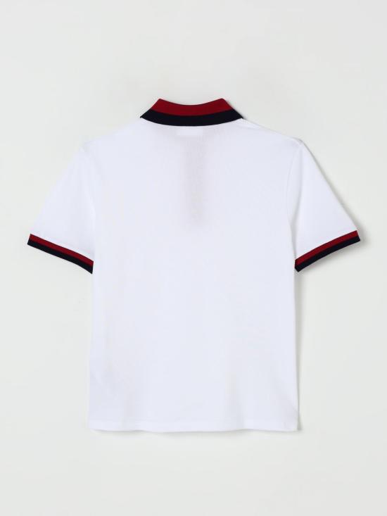 25FW [키즈] 구찌 폴로 셔츠 825164XJHAN 9250 White - GUCCI