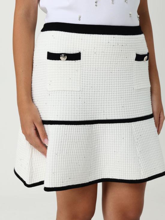 25FW 리우조 숏 스커트 CF5133MS18F 03A21 White - LIU JO
